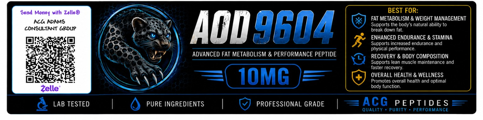 AOD 9604 10MG ACG label