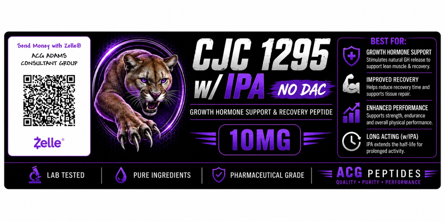 CJC 1295 W/ IPA 10MG ACG label